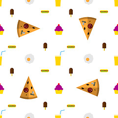 Image showing Vector background for fast food