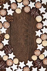 Image showing Gingerbread Biscuit Background