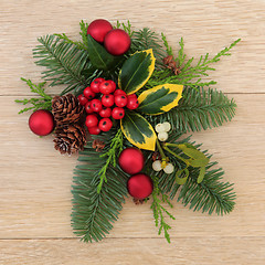 Image showing Christmas Floral Decoration