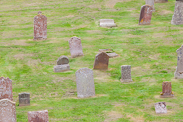 Image showing Old Scottish graveyard