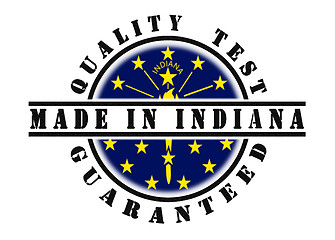 Image showing Quality test guaranteed stamp 