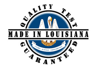 Image showing Quality test guaranteed stamp 