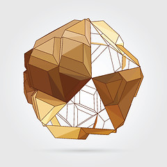 Image showing  Vector. Abstract 3D geometric illustration.