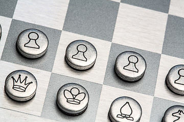 Image showing metal chess