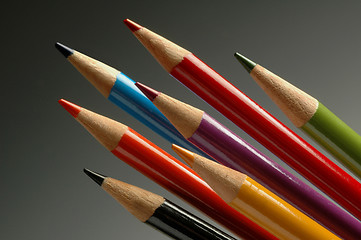 Image showing Color art pencils for drawing