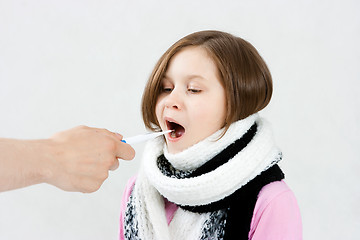 Image showing Flu teenager girl