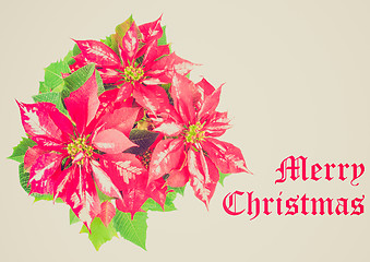 Image showing Retro look Merry Christmas greeting card