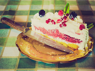 Image showing Retro look Pie cake