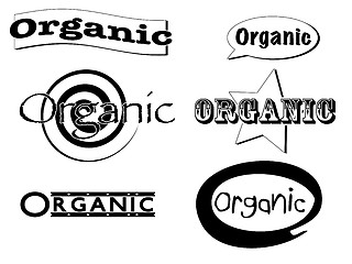 Image showing organic clip art banners