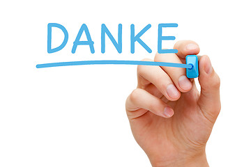 Image showing Danke Blue Marker