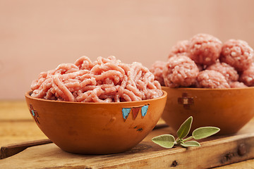 Image showing Raw mince