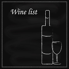 Image showing Wine list