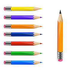 Image showing Set of pencils