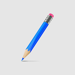 Image showing Light blue pencil