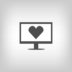 Image showing Virtual love sign