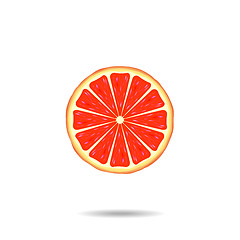 Image showing Grapefruit slice