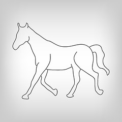 Image showing Horse silhouette