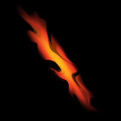 Image showing Fire on black