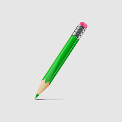 Image showing Green pencil