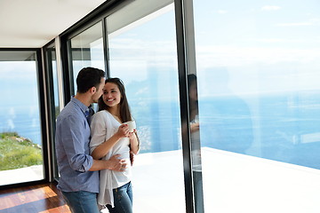 Image showing relaxed young couple at home