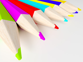 Image showing Colorful pencils.