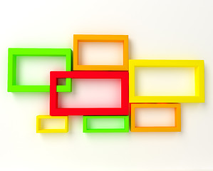 Image showing 3D Abstract Geometrical Design.