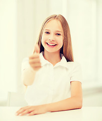 Image showing student girl at school