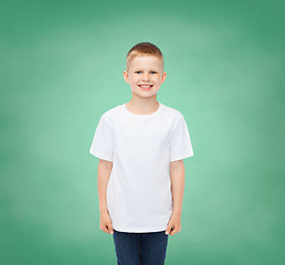 Image showing little boy in white t-shirt