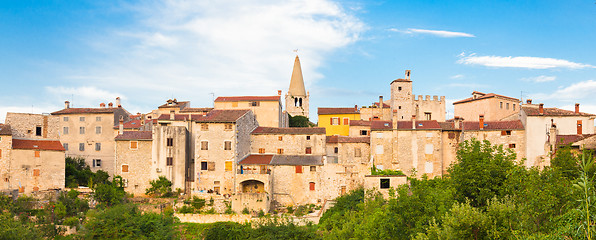 Image showing Panoramic view of Bale village, Croatia.