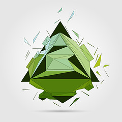 Image showing Vector. Abstract 3D geometric illustration.