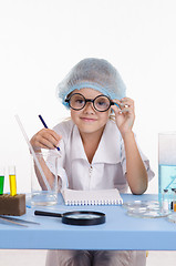 Image showing Laboratory assistant in the workplace