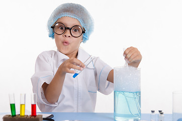 Image showing Funny Girl chemist