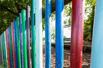 Image showing kindergarten fence