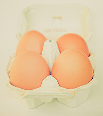 Image showing Retro look Eggs picture