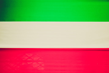 Image showing Retro look Italian flag