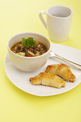 Image showing Lunch soup