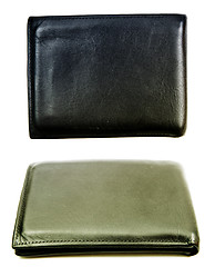 Image showing Black leather wallet 