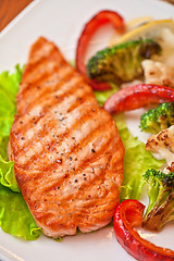 Image showing salmon steak