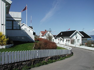 Image showing Small Norwegian Town of Åsgårdstrand