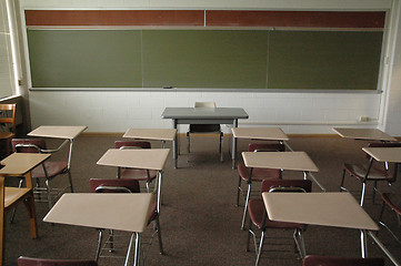 Image showing Empty College Classroom