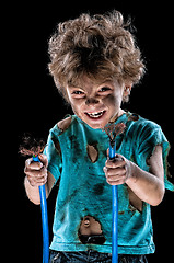 Image showing Little electrician