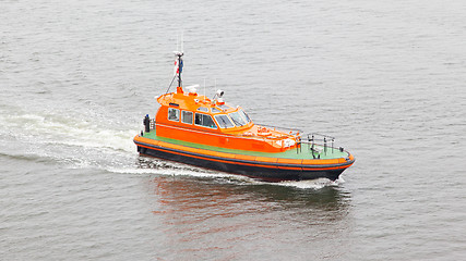 Image showing Rescue boat in the water