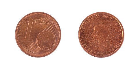 Image showing One euro cents coin