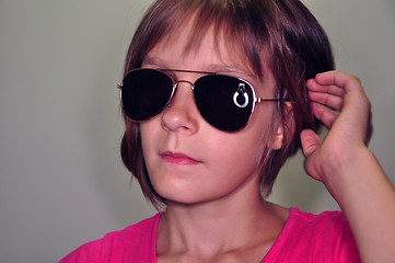 Image showing child wearing sunglasses