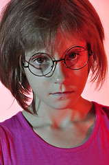 Image showing child wearing glasses