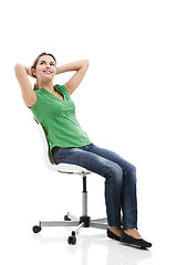 Image showing Female sitting 