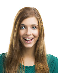 Image showing Beautiful young woman laughing