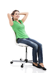 Image showing Female sitting 