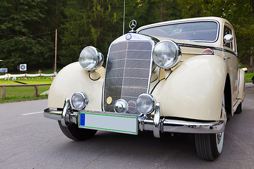 Image showing Old vintage car.