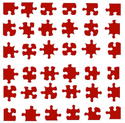 Image showing Jigsaw Pieces